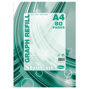 A4 Graph Refill Book Pad 80pgs