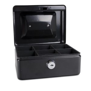 Cash Box Small black- Donau152X115x 80MM