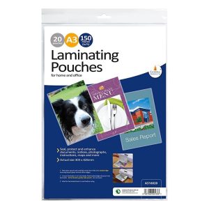 A3 Laminating Pouches (Pack by 20)