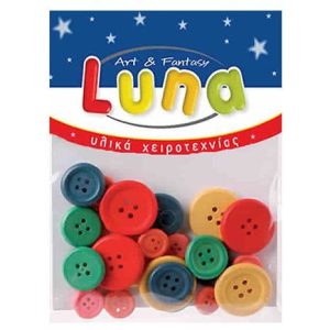 Craft Coloured Buttons