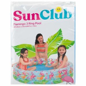 Sun Club Children's Pool Flamingo 3 Ring Pool Diameter120 cm