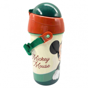 Mickey Mouse Water Bottle w/ Straw 5204549160477