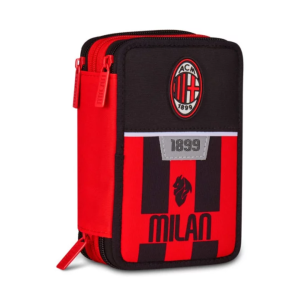 AC MILAN 3 ZIP CASE KICK AND SCORE 8055714231549