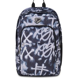 SEVEN THE DOUBLE PRO XXL DETACH BACKPACK WITH WIRELESS EARPHONES CRAZY BRUSH