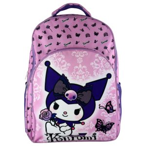 Mochila Purple Kuromi Hello Kitty 42cm